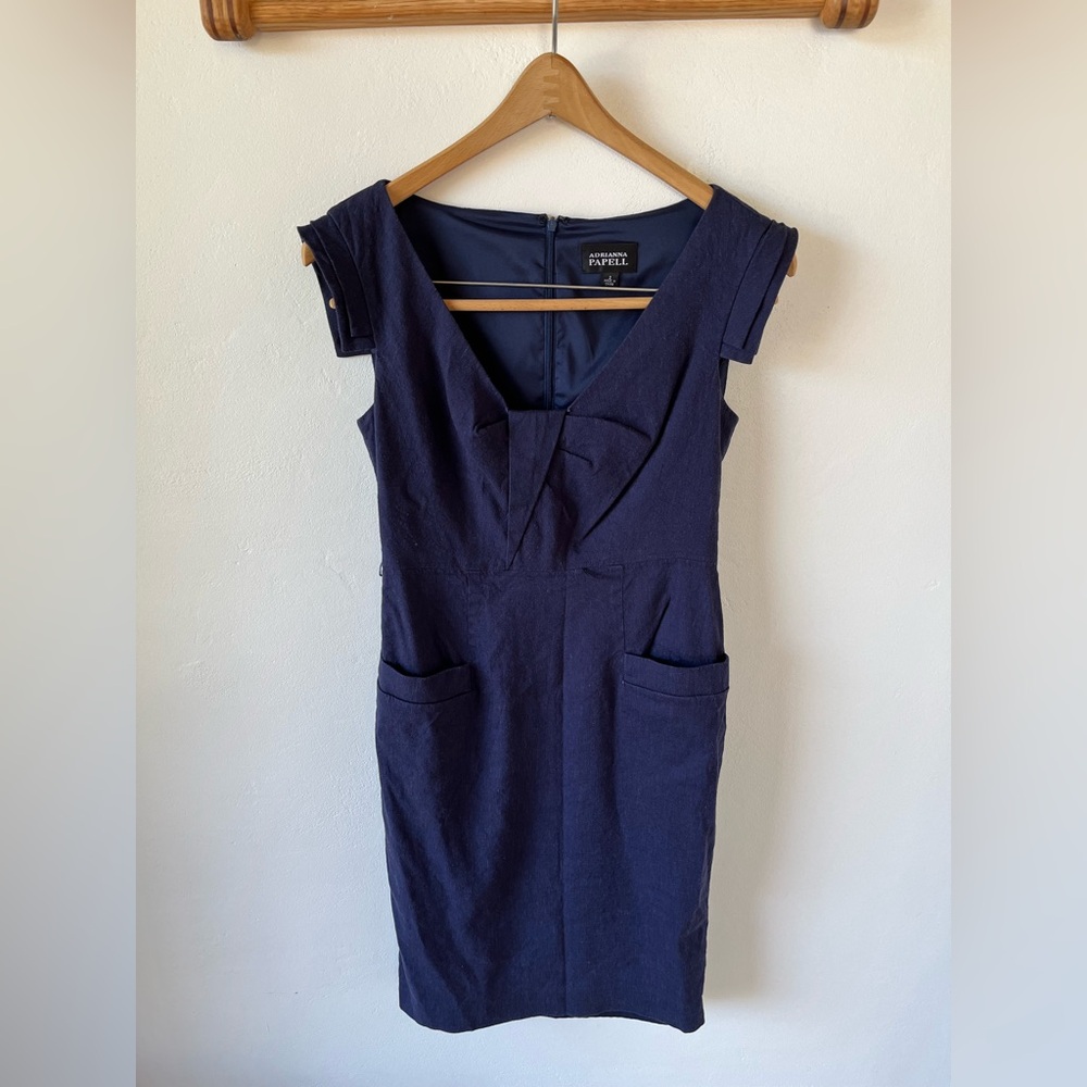 Navy Blue Dress by Adrianna Papell Women’s Size 2